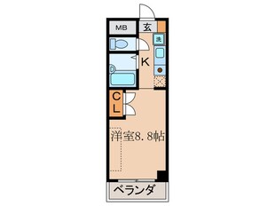 大久保現代マンションの物件間取画像